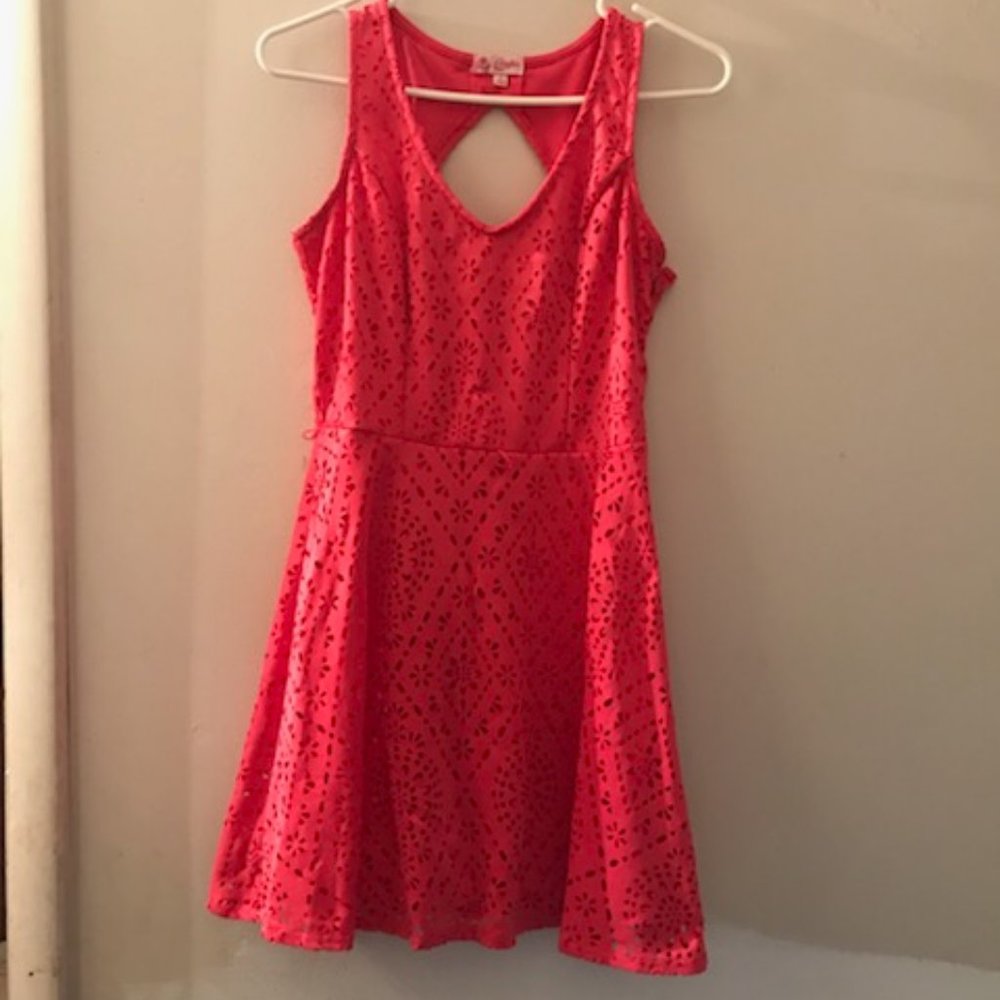 🍓Sleeveless, Open Back, Laser Cut, Flare Mini Dress